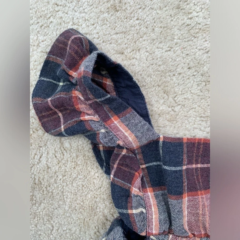 Zara Size 4-5 Plaid Flannel Pinafore Dress